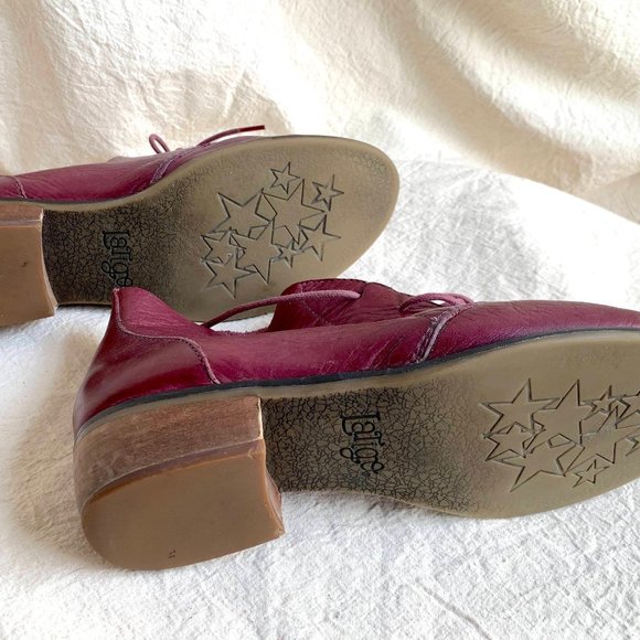 Latigo Burgundy Leather Booties - Picture 7 of 8